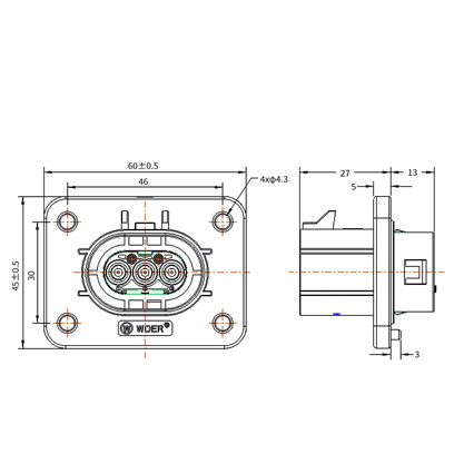 HV600系列带高压互锁毗连器