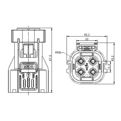 HV800系列带高压互锁毗连器