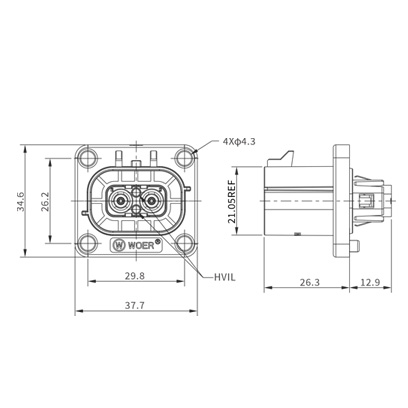 HV280高压互锁毗连器