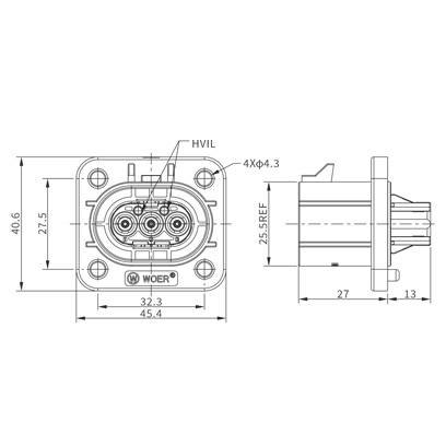 HV280高压互锁毗连器