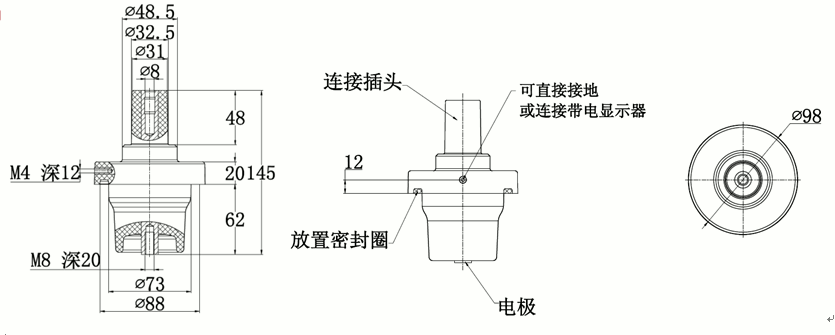 6165cc金沙总站核材250A充气柜套管结构图.gif